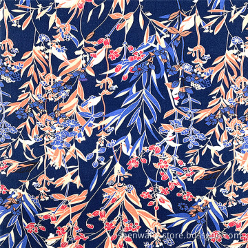 Lindos tecidos florais para impressão em rayon para mulheres
